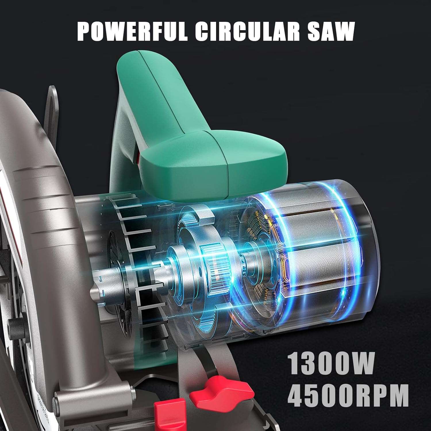 HYCHIKA Sega Circolare 1300W Lama 185 mm 65 mm