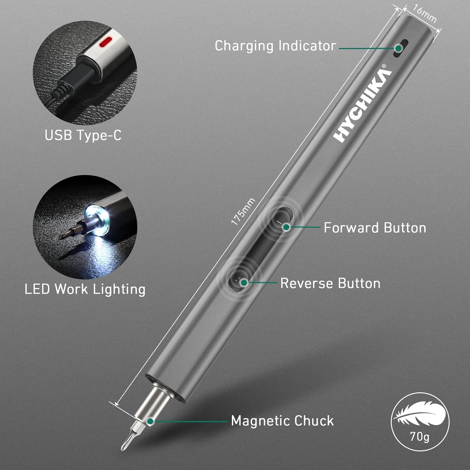 HYCHIKA Set Cacciaviti Precisione 67 in 1 con 46 Bit Magnetici