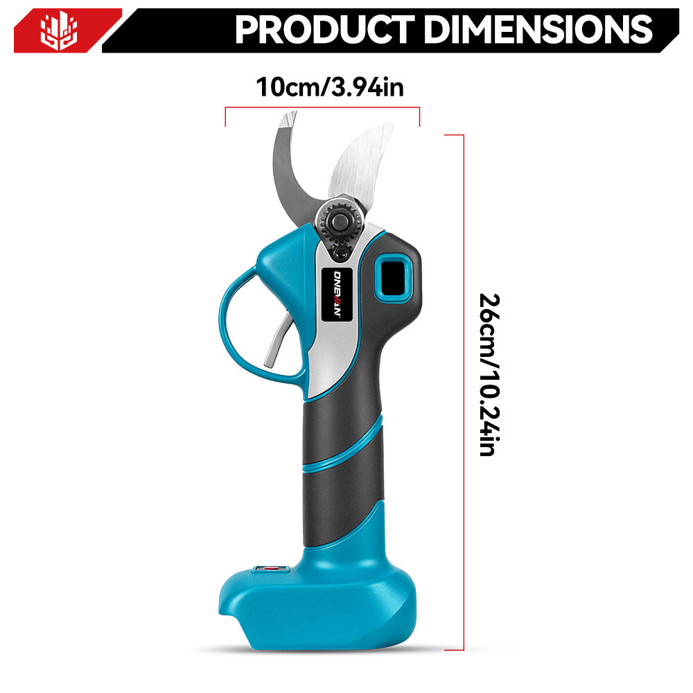 ONEVAN Garden Tools Forbici Potatura 30mm 2 Batterie EU