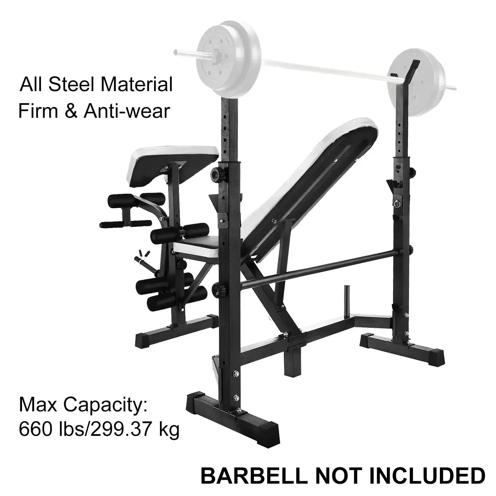 Sihao Tools panca pesi multifunzione 299 kg regolabile