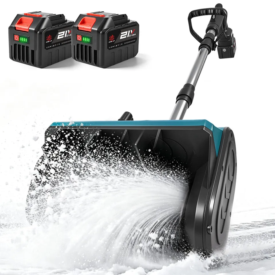 ONEVAN Garden Tools Pala Neve 12" 500W con 2 Batterie