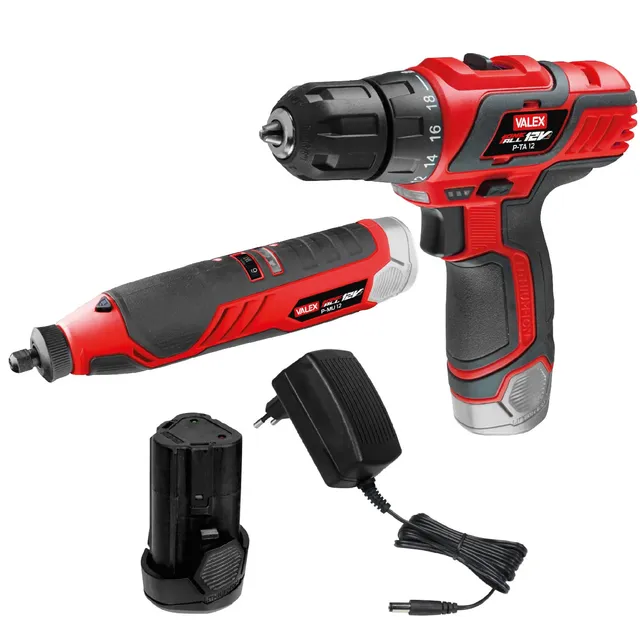 Valex OneAll Kit Trapano P-TA12+MU12 12V 2Ah