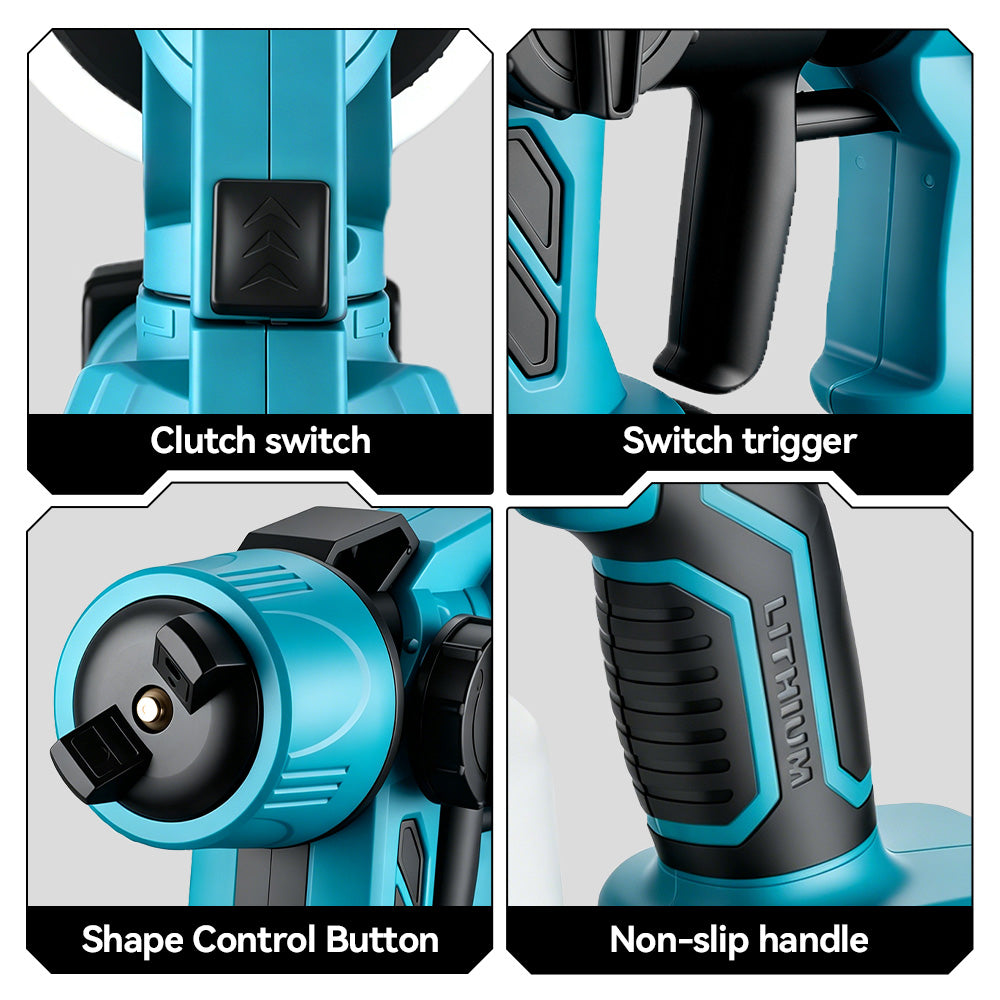 ONEVAN Home Improvement pistola a spruzzo 1000ml 2 batterie EU