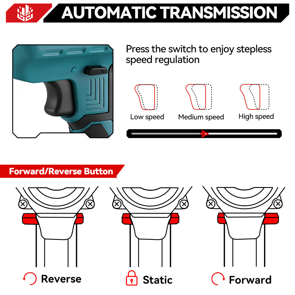 ONEVAN Woodworking Tools sega alternativa 15mm 2 batterie brushless