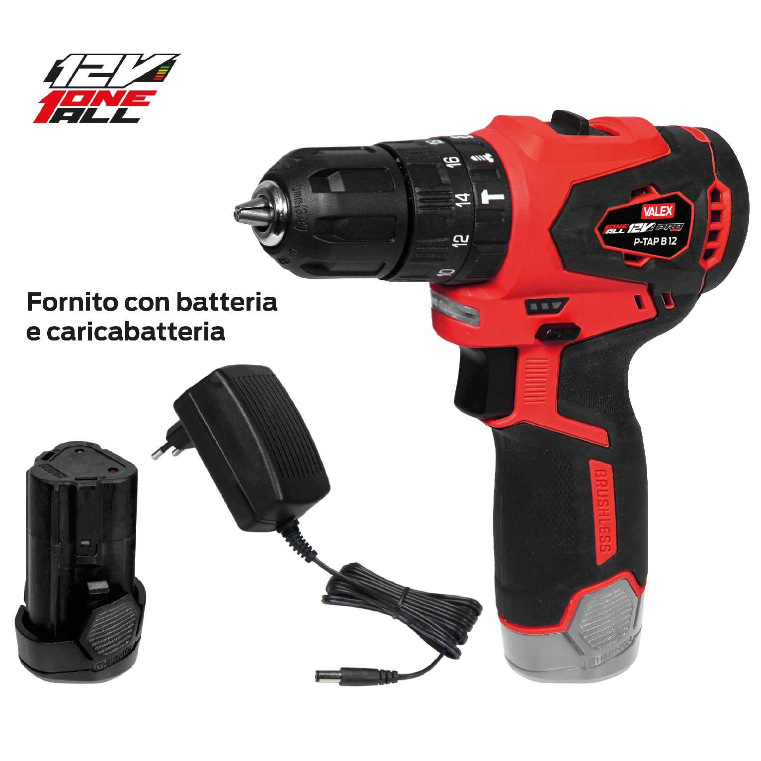 Valex OneAll P-TAP B 12 K1 Trapano 12V 2Ah 36Nm
