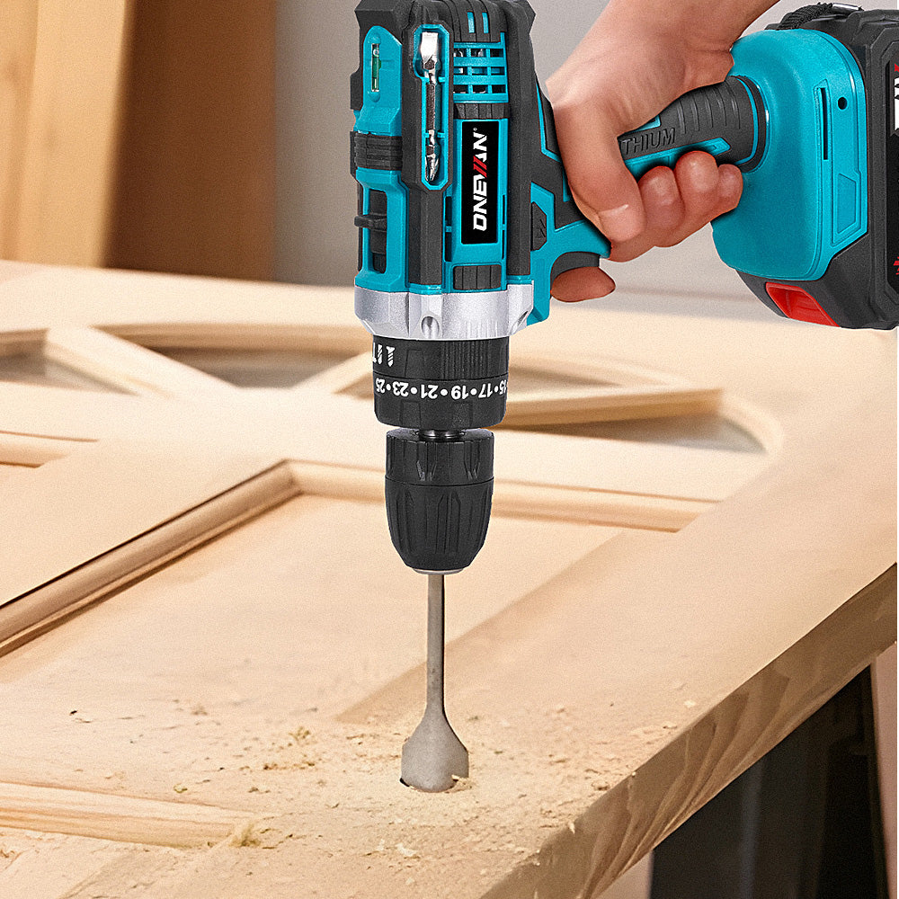 ONEVAN Home Improvement trapano avvitatore 38Nm 24pz blu