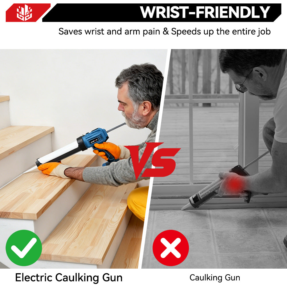ONEVAN Home Improvement pistola silicone 30W 250kg 2 batterie