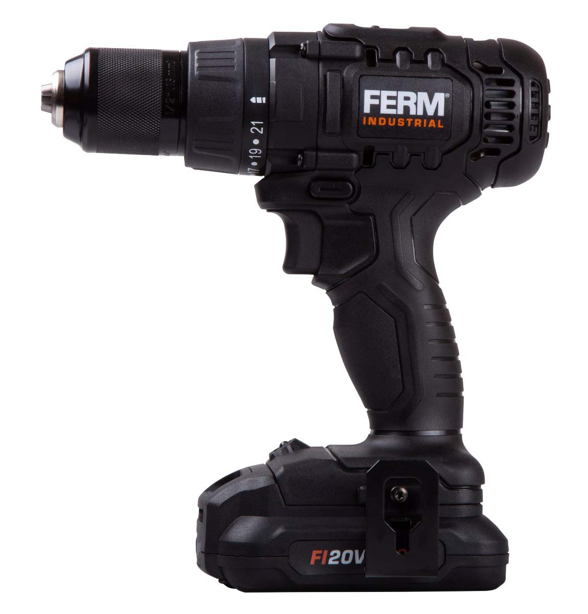 FERM FI20V trapano avvitatore batteria 2x2.0Ah 50Nm