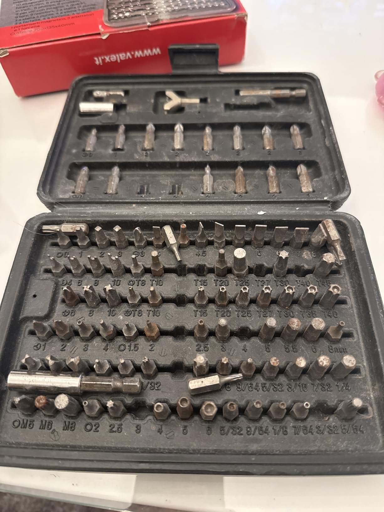 Valex Set Inserti 100 Pezzi Attacco 1/4” Esagonale