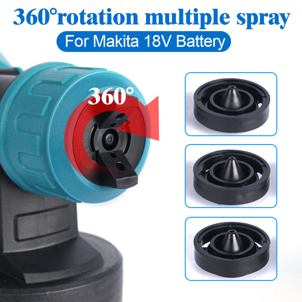 ONEVAN Home Improvement pistola vernice 1000ml 2 batterie EU