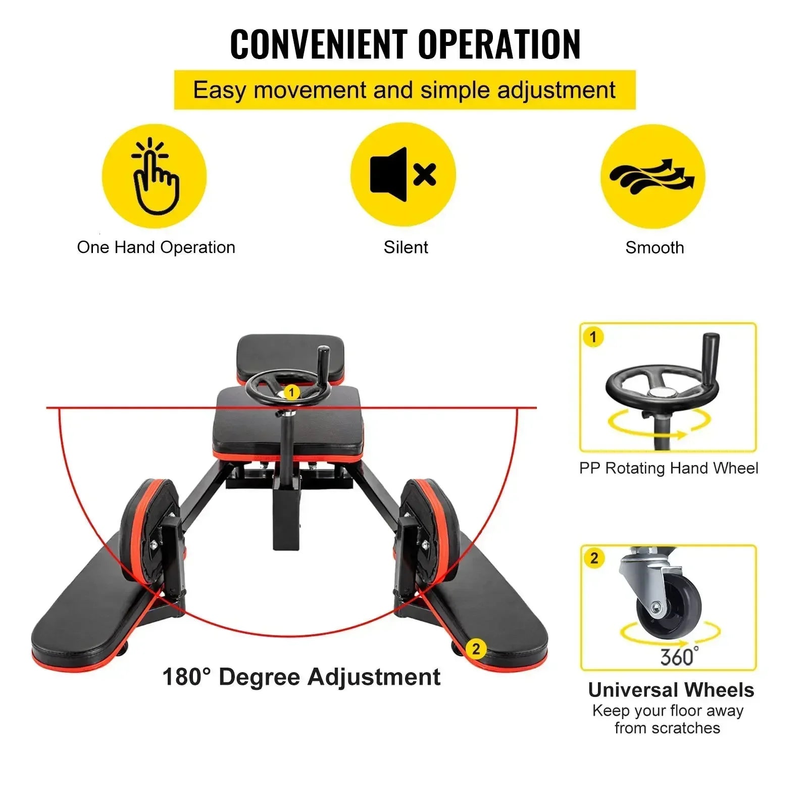 Sihao Tools Leg Stretcher 180° trainer gambe acciaio HRRK 75