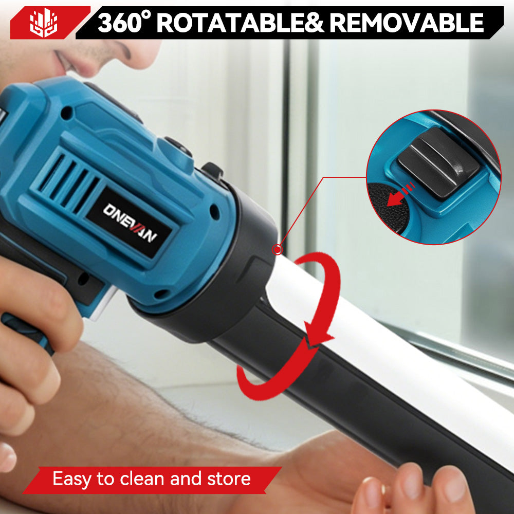 ONEVAN Home Improvement pistola silicone 30W 250kg 2 batterie