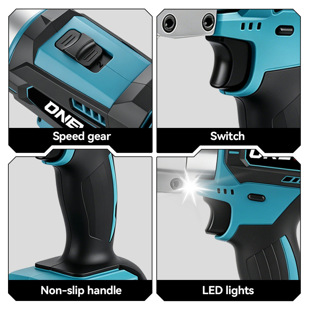 ONEVAN Home Improvement Cesoie Lamiera a Batteria 3mm 2Batt
