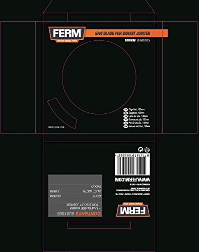 FERM BJA1005 Lama a Disco 100mm per Fresatrice Lamellare