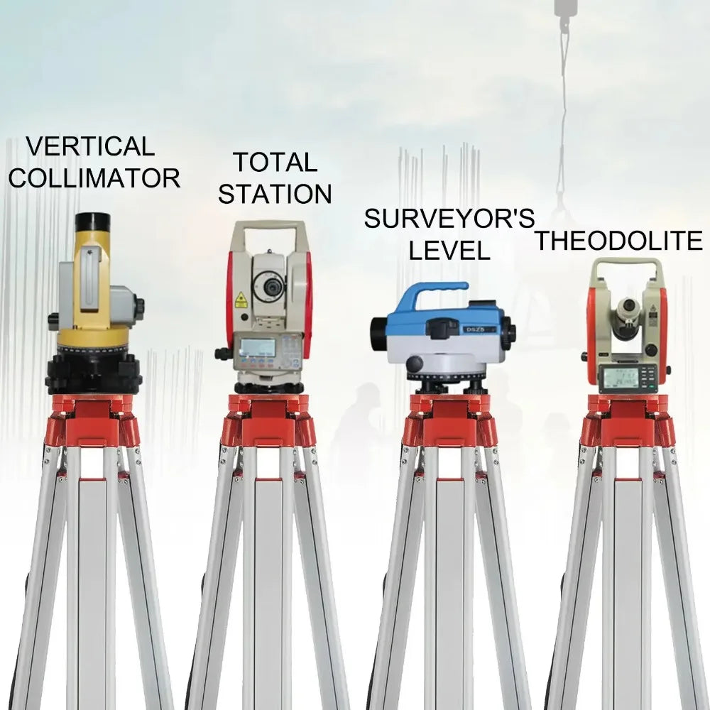Sihao Surveying Treppiede Laser 1,65m con Stadia 5m Alluminio