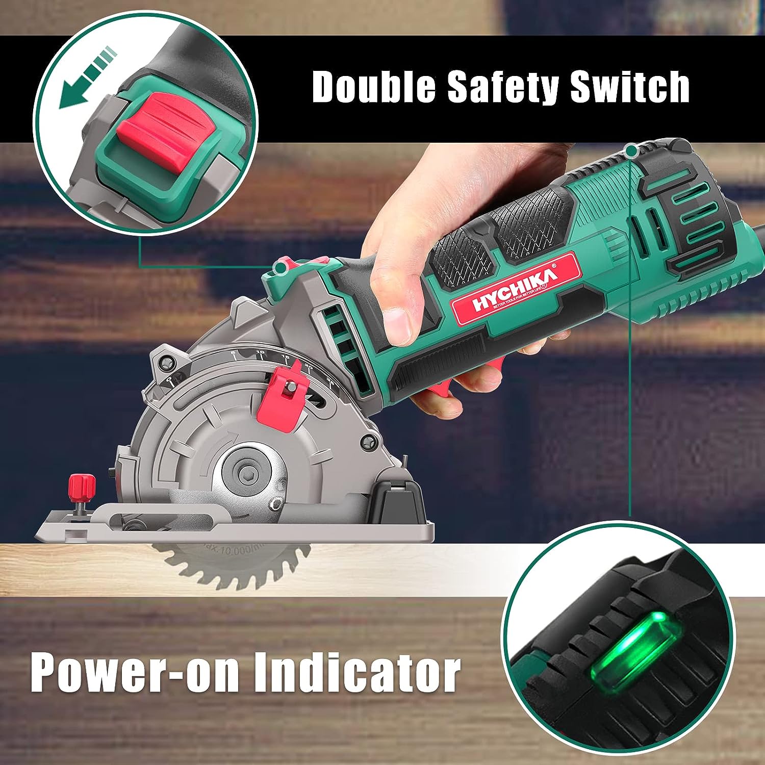HYCHIKA Sega Circolare Mini 500W Laser 85mm