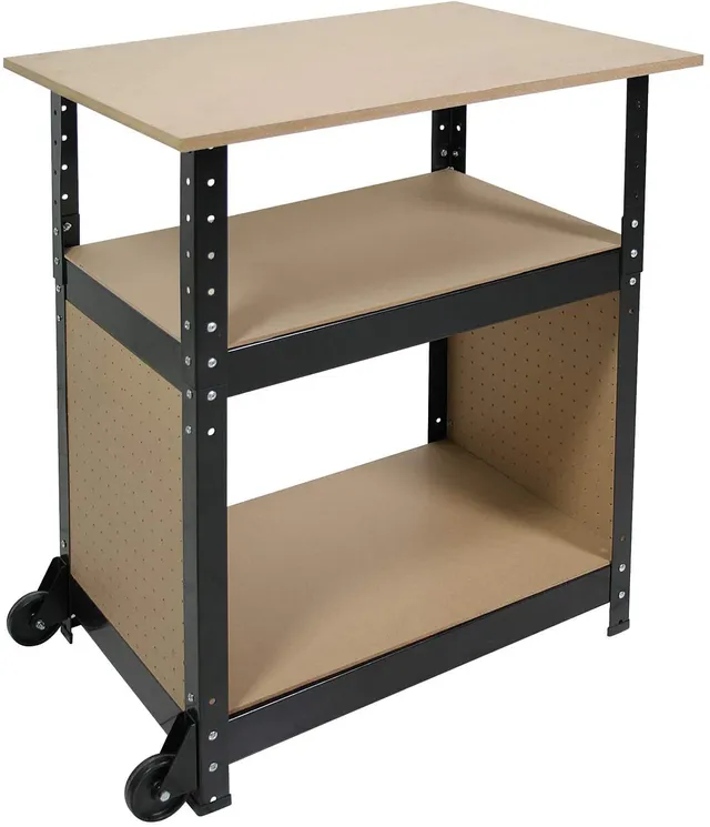 Valex 1610054 Banchetto Lavoro 3 Piani 69 cm con Ruote