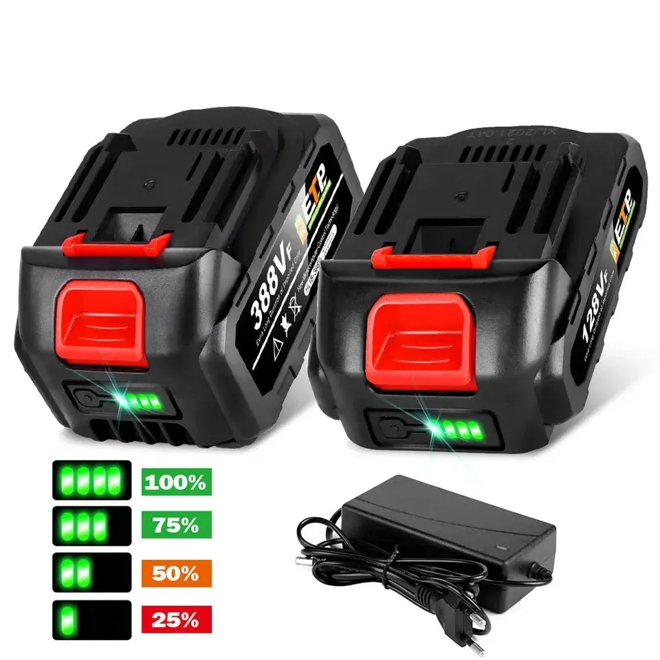 ONEVAN Batteria 18V 388VF 3.0Ah Li-Ion con Caricatore