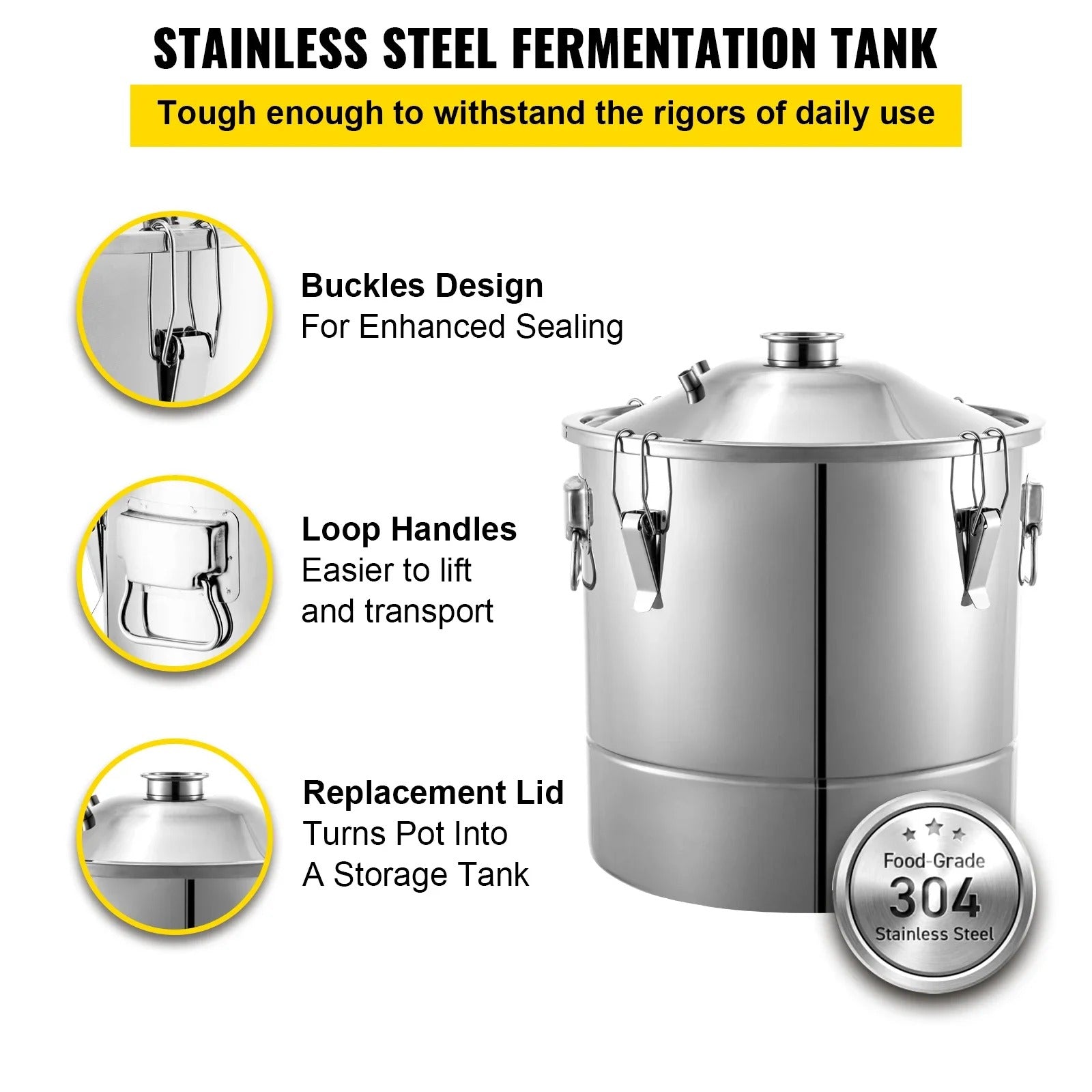 Sihao distillatore inox 20L con colonna in rame
