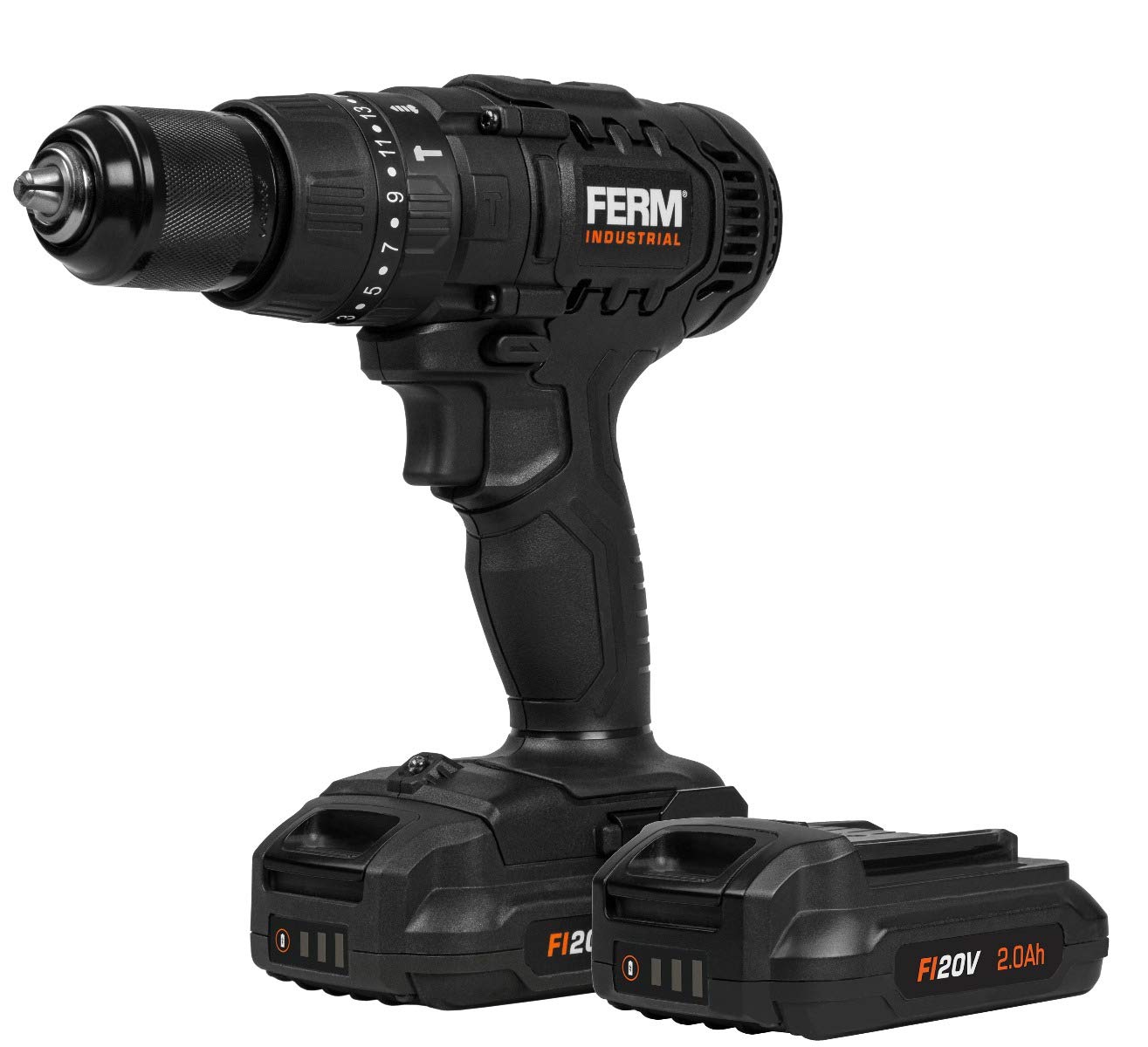 FERM CDM1147P Trapano a batteria 20V 50Nm 2x2,0Ah