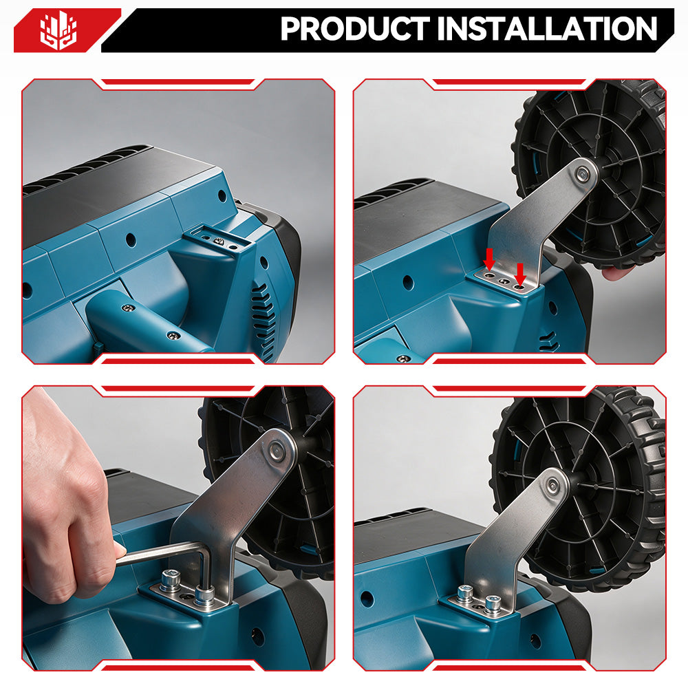 ONEVAN Garden Tools pala neve 12" brushless pieghevole ruote