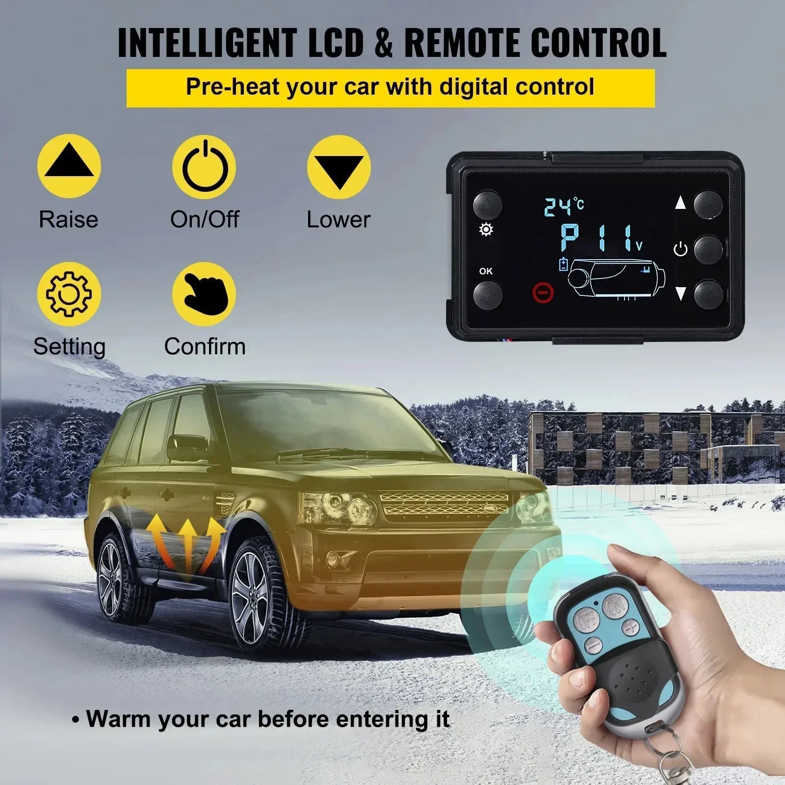 Sihao Automotive Riscaldatore Diesel 8KW 12V LCD Camper