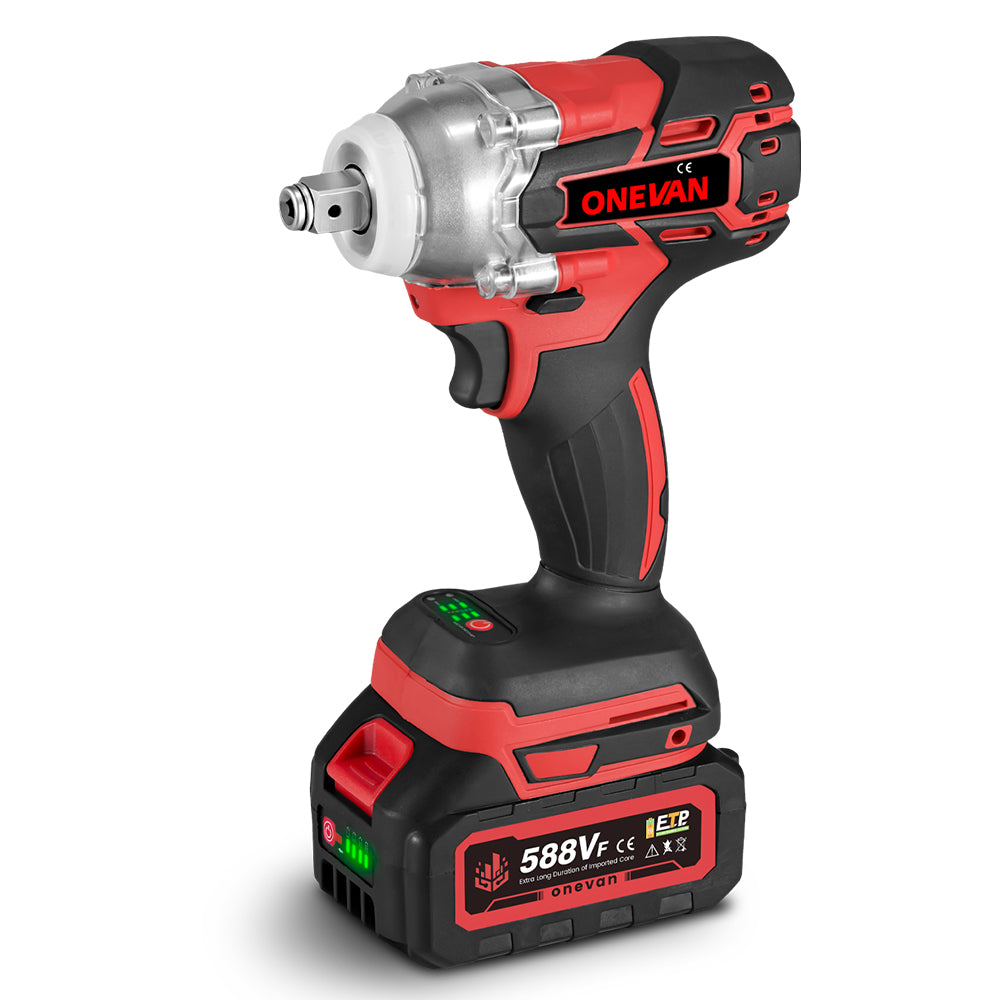 ONEVAN Automotive Tools chiave impulsi 1/2" 520Nm 2 batterie EU