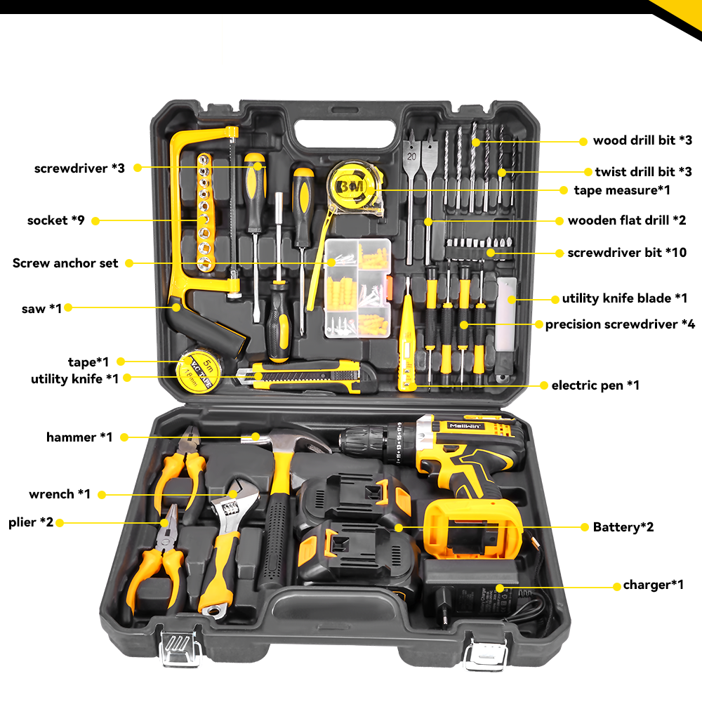 ONEVAN Trapano Percussione 45N·m 18V con 45 Accessori
