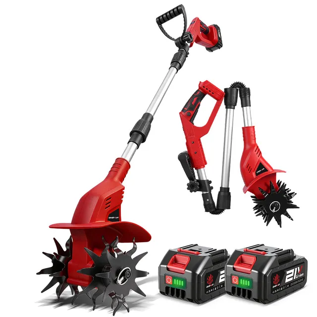 ONEVAN Garden Tools Motozappa a Batteria 500W 20cm Solo Corpo
