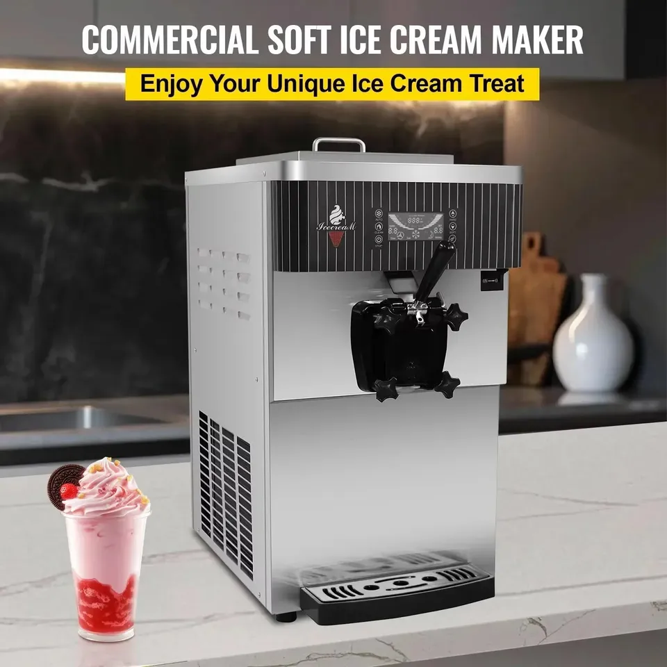 Sihao Ice Cream Maker Macchina gelato soft 5,5L 18-22L/H 2200W