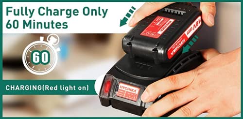 HYCHIKA Caricabatterie 18V/20V 2.0A Li-Ion 60 Min