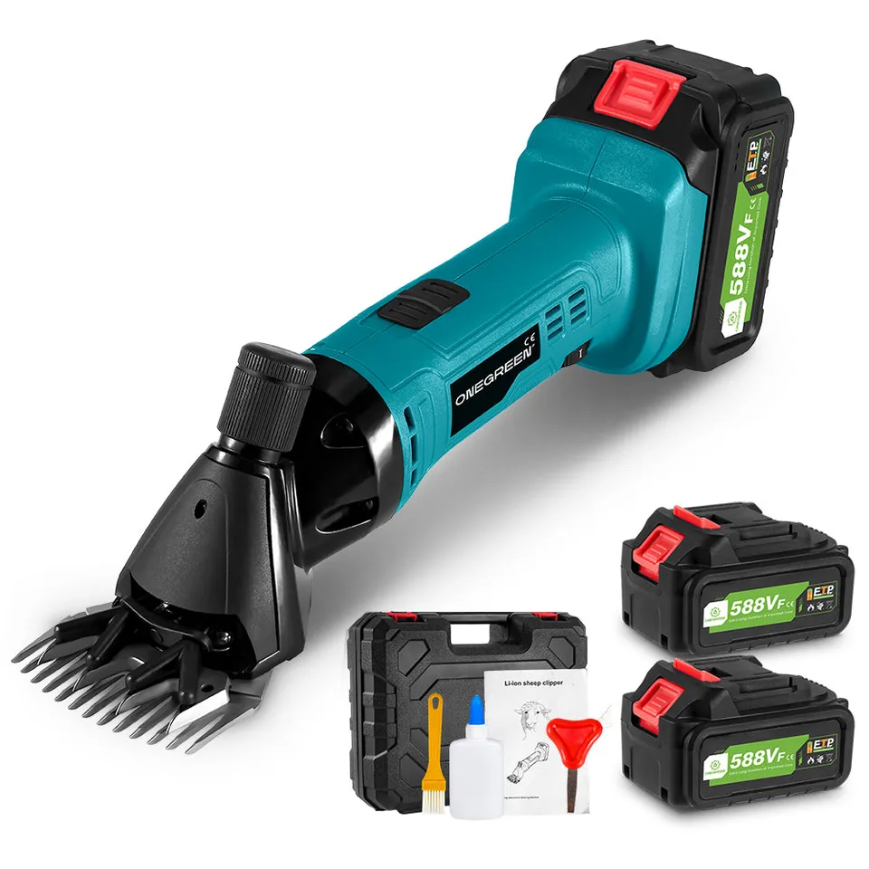 ONEVAN Home Appliances Tosatrice Pecore 13 Denti con 2 Batterie