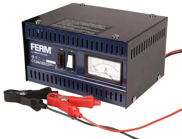 FERM BCM1021 Caricabatterie Auto Moto 6-12V 5A 75Ah