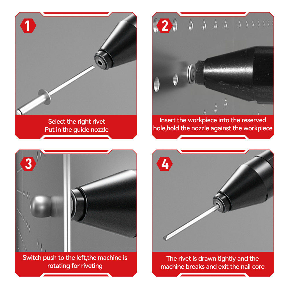 ONEVAN Home Improvement Rivettatrice 2.4-4.8mm solo corpo