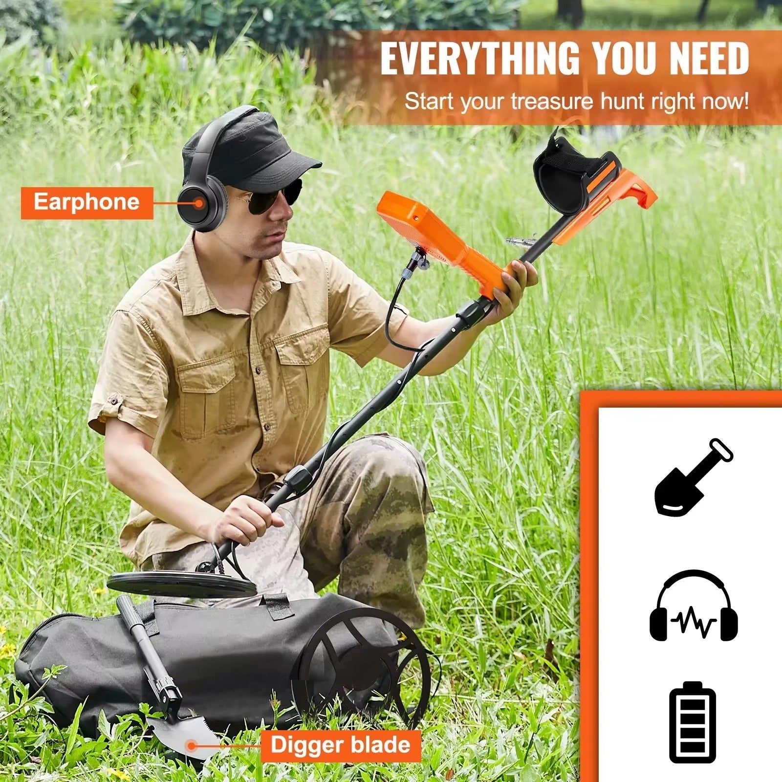 Sihao Tools cercametalli 12 pollici impermeabile 7 modi