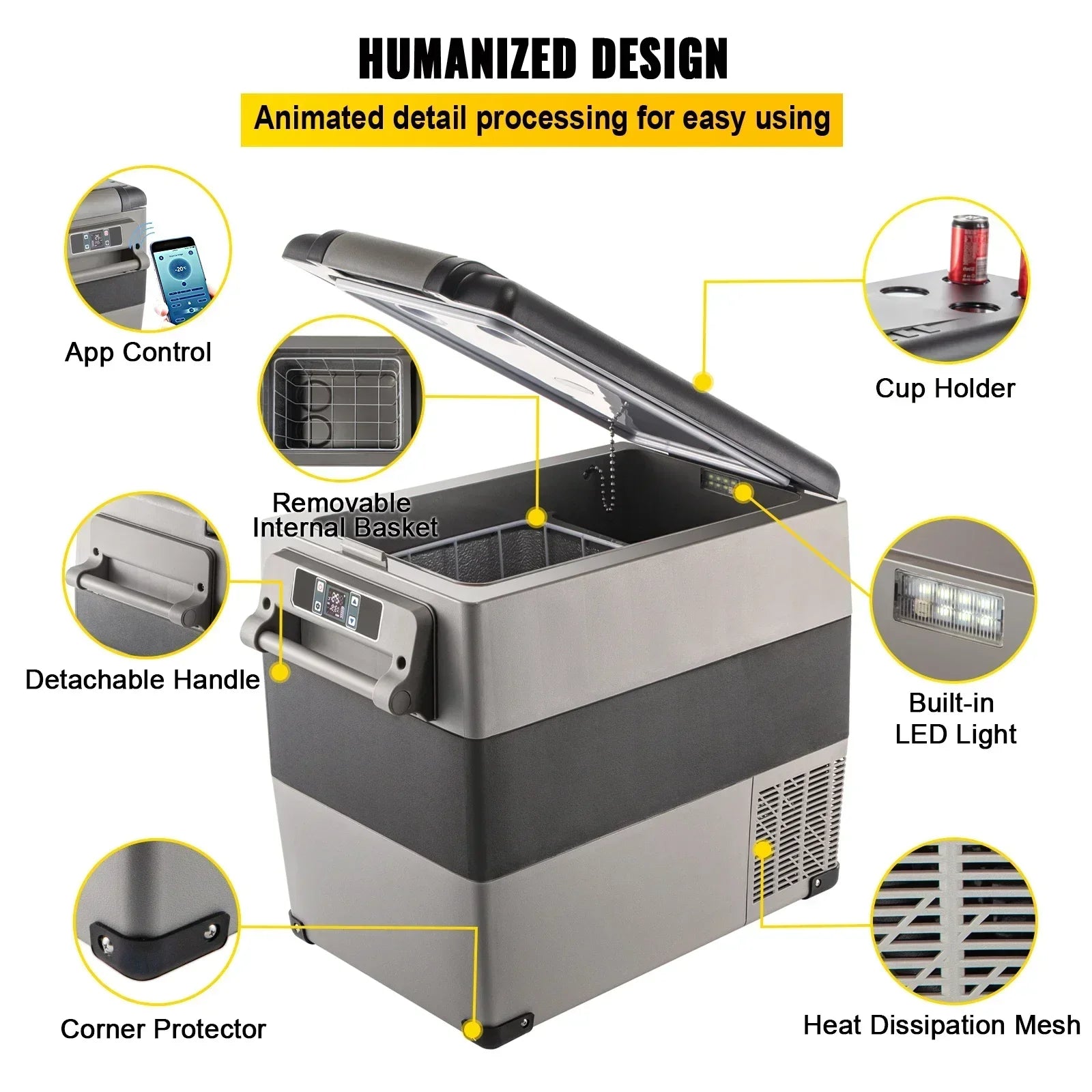 Sihao Car Fridge Frigorifero Auto Portatile 20L 12/24V