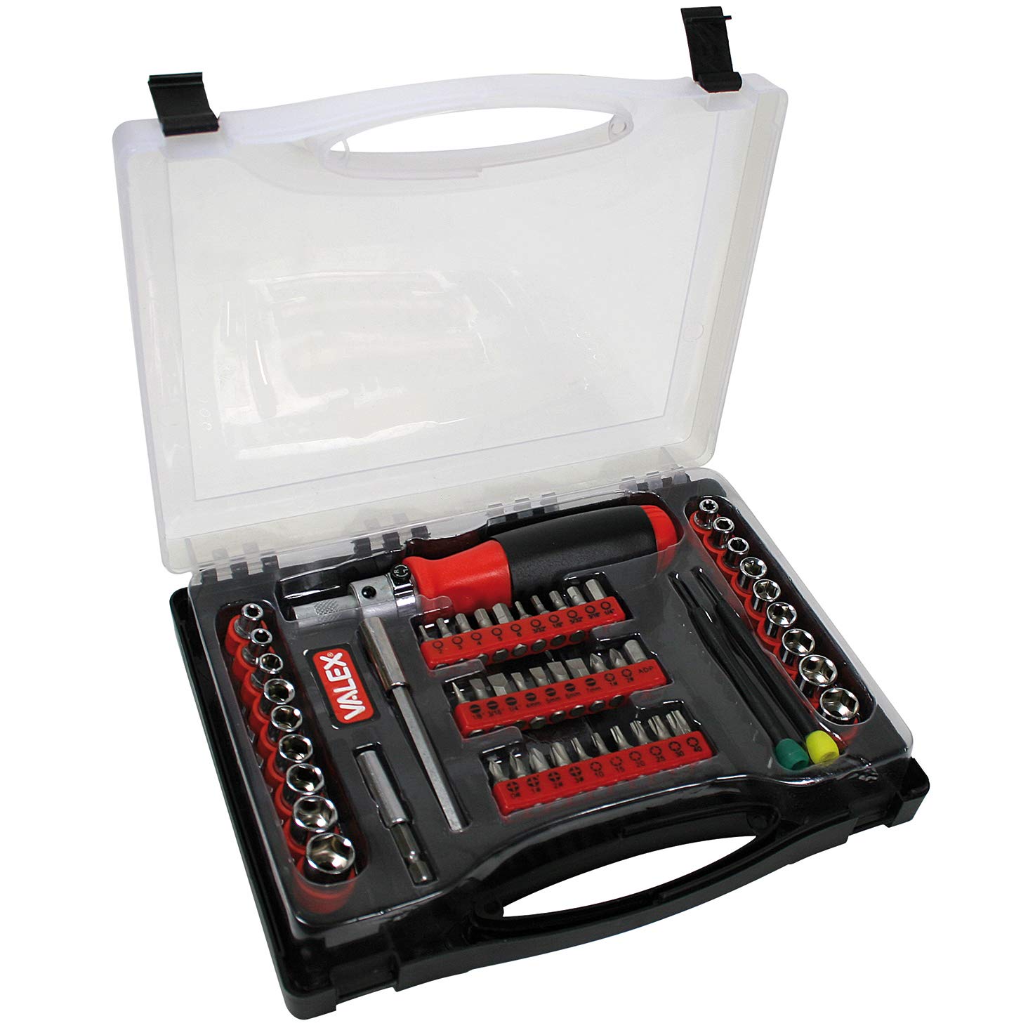 Valex Serie 55 Pezzi portainserti a cricchetto magnetico valigetta