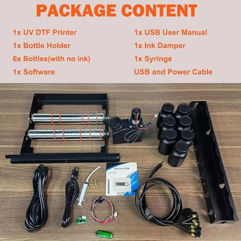 Sihao A4 XP600 stampante UV DTF rotativa