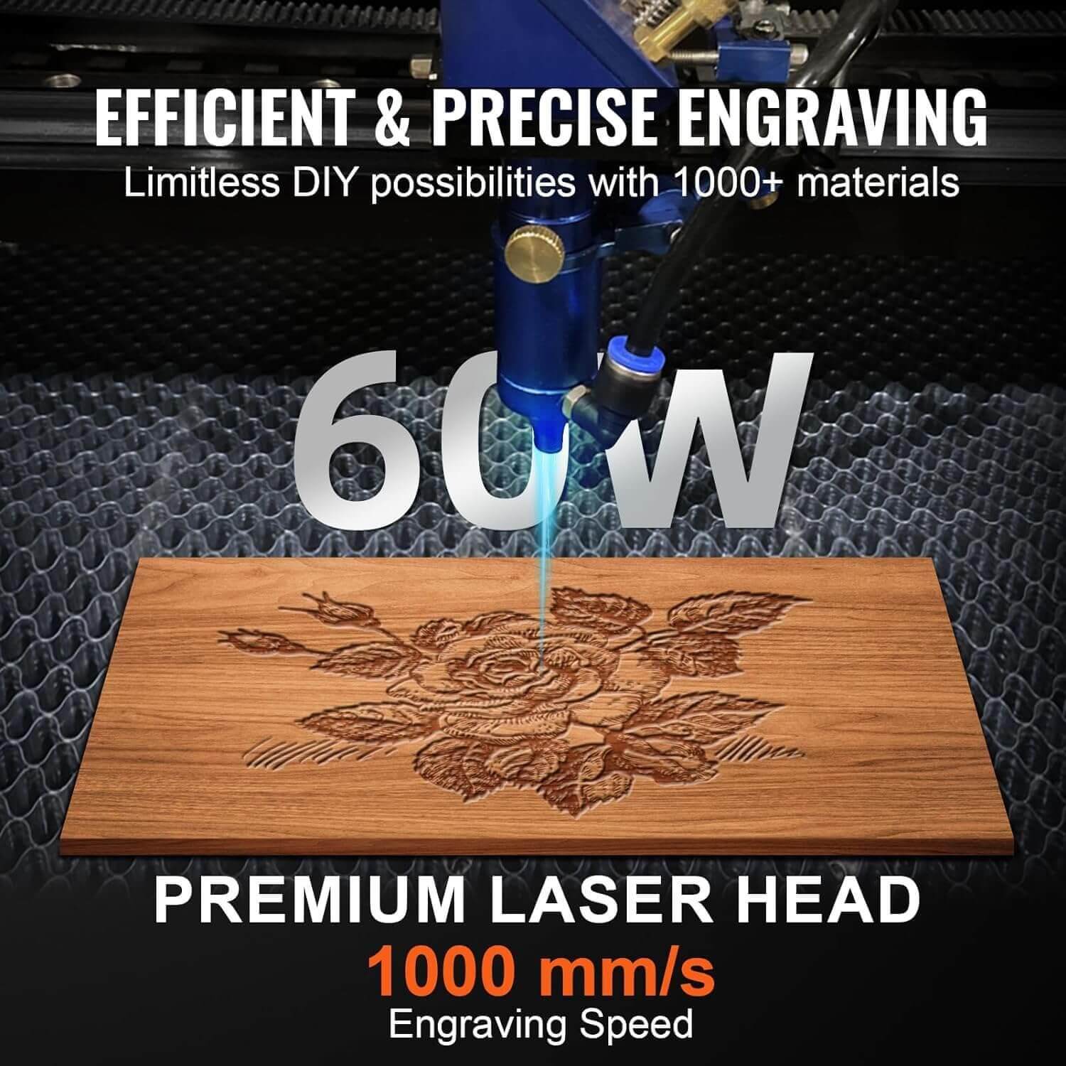 Sihao Incisore Laser CO2 60W 70x50cm Ruida Rossa