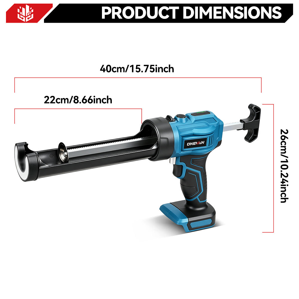 ONEVAN Home Improvement pistola silicone 30W 250kg 2 batterie