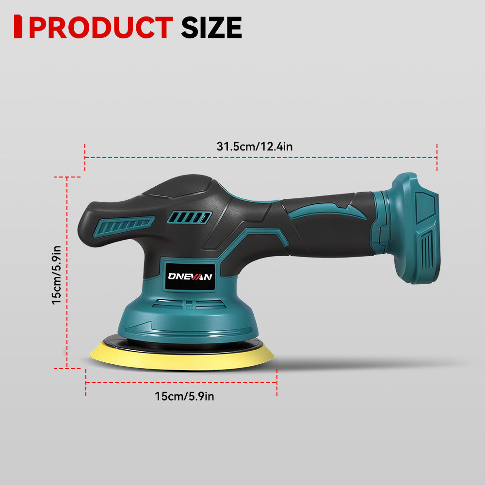 ONEVAN Automotive Tools Lucidatrice Orbitale 150mm 8 Velocità