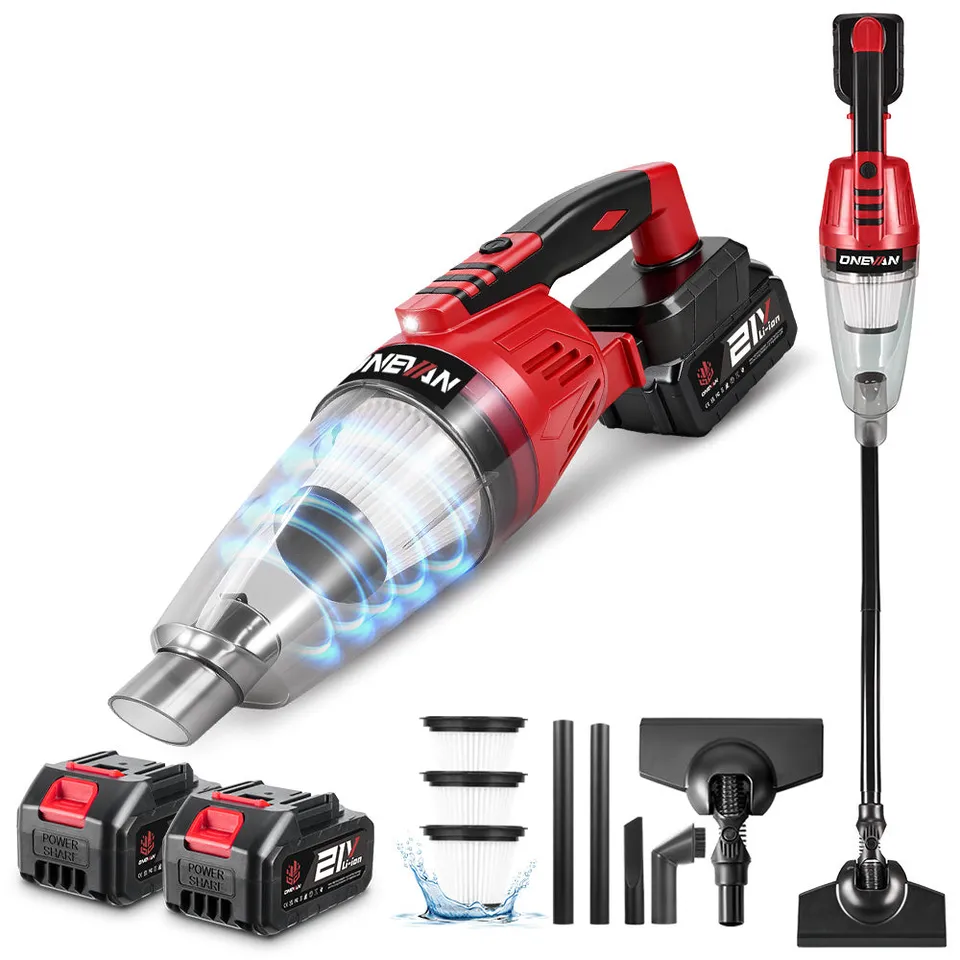 ONEVAN Home Appliances aspirapolvere 0.6L Makita 18V 2 batterie