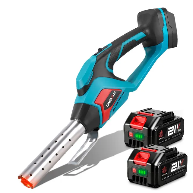ONEVAN Home Improvement pistola termica 800°C 250L/min 2 batterie