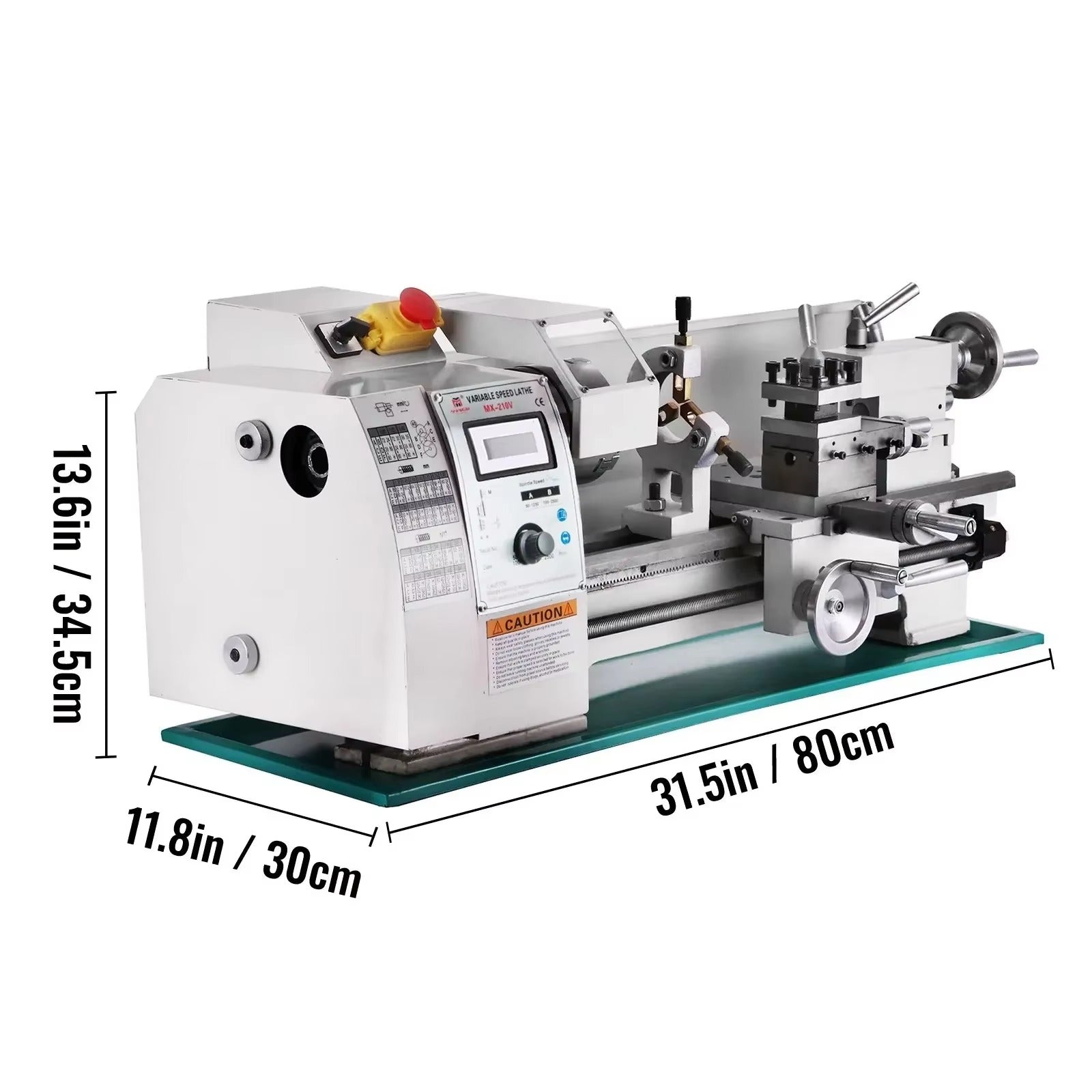 Sihao Lathe tornio metalli 750W 8" mandrino 21mm