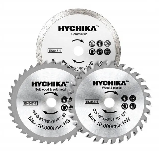 HYCHIKA Lame Sega Circolare 85mm 3 Pezzi per CS-85C
