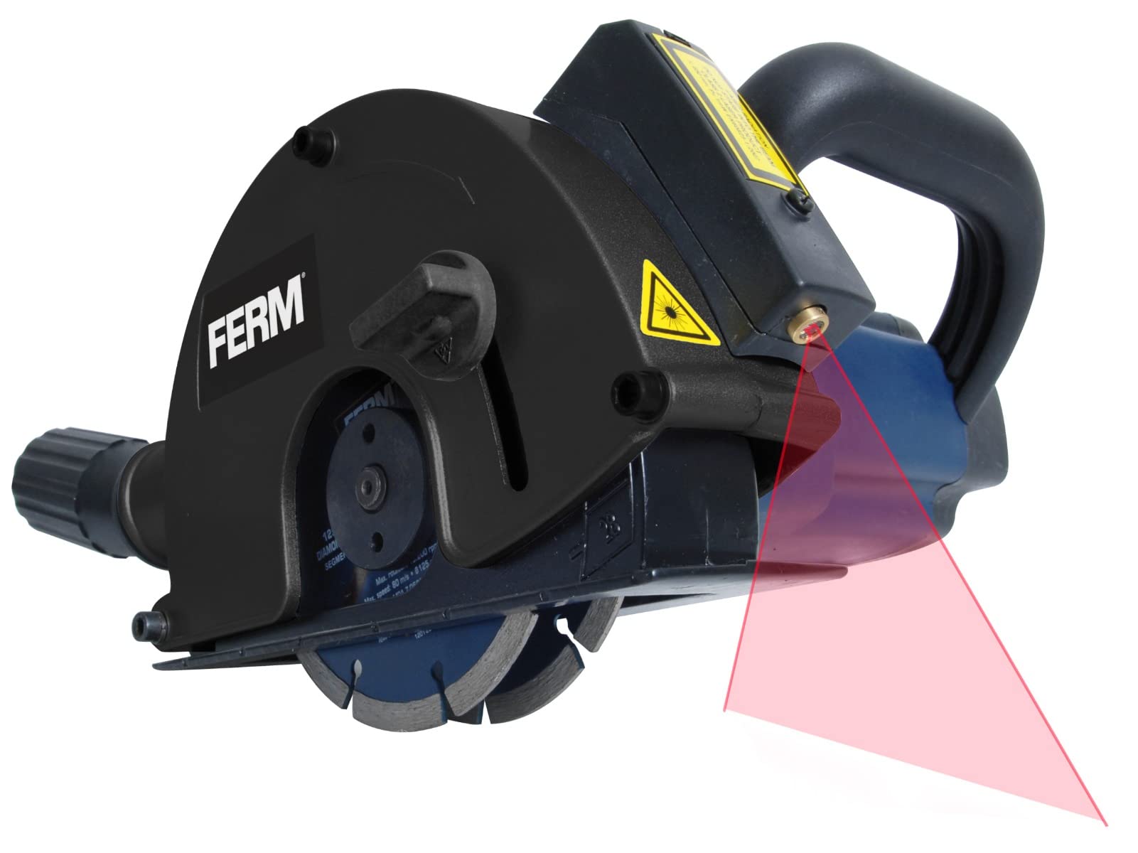 FERM WSM1009 scanalatore 1700W 125 mm laser 2 lame diamantate