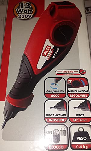Valex 1980323 Incisore elettrico 13W con 2 maschere