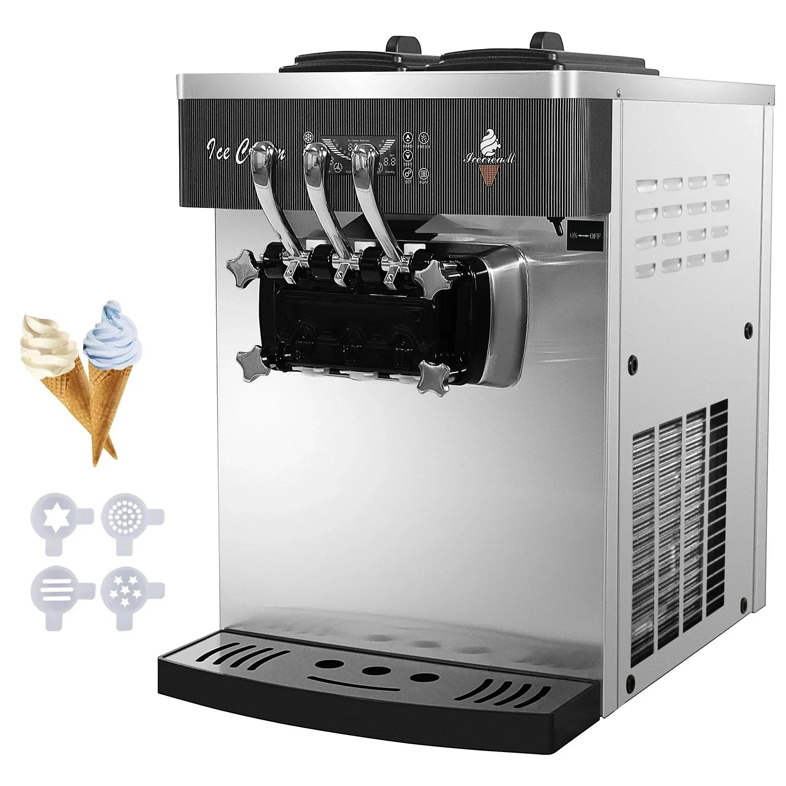 Sihao Ice Cream Maker macchina gelato soft 3 gusti Freestand