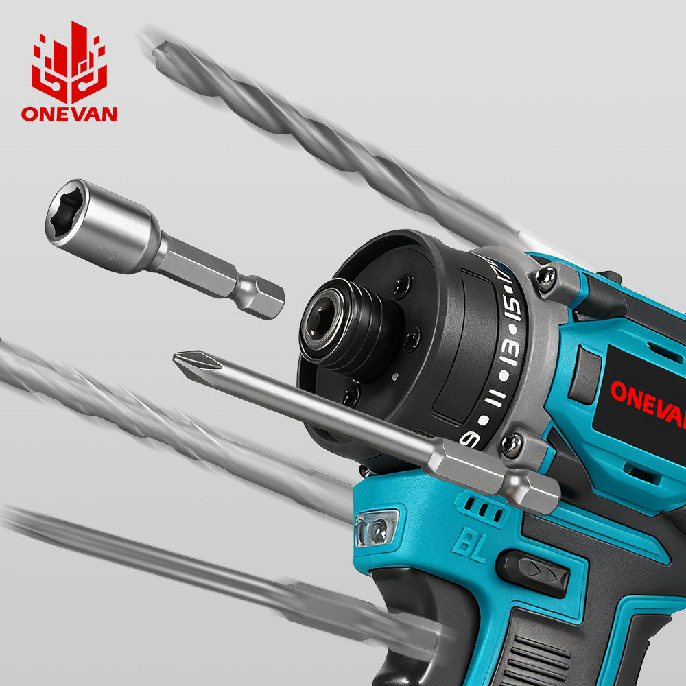 ONEVAN Home Improvement Avvitatore 16.8V 40Nm 14 Pezzi EU