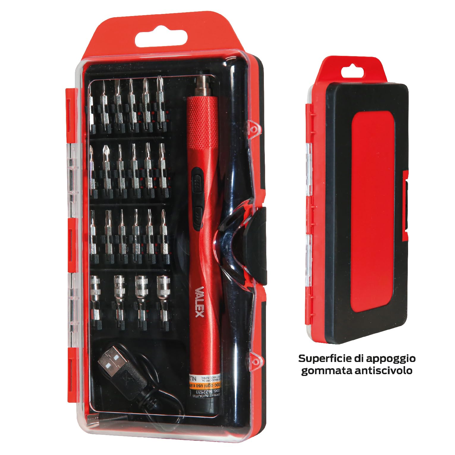 Valex Cacciavite precisione 4V 18 bit bussole LED USB-C